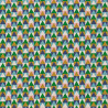 Printed Acryl Coated Cotton SOMO Blue / Green
